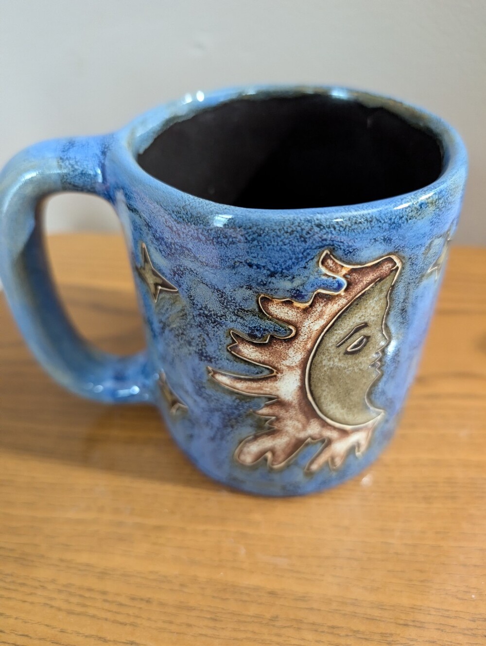 MARA Sun Moon Face Stars Coffee Mug
